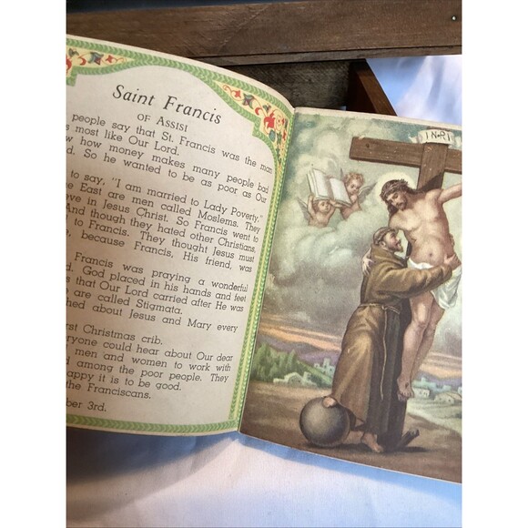 Miniature Stories Of The Saints Book Set One Three & Four 1940s Mini Paperback - Picture 8 of 16